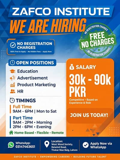 Staff required