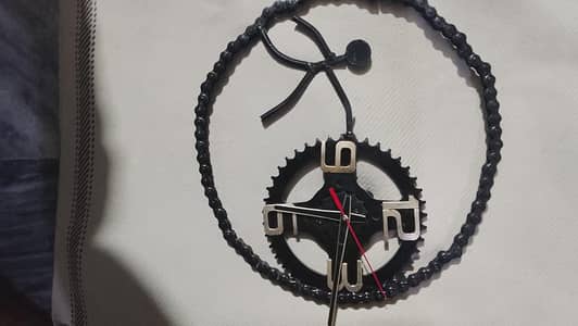 man clock with iron gear set