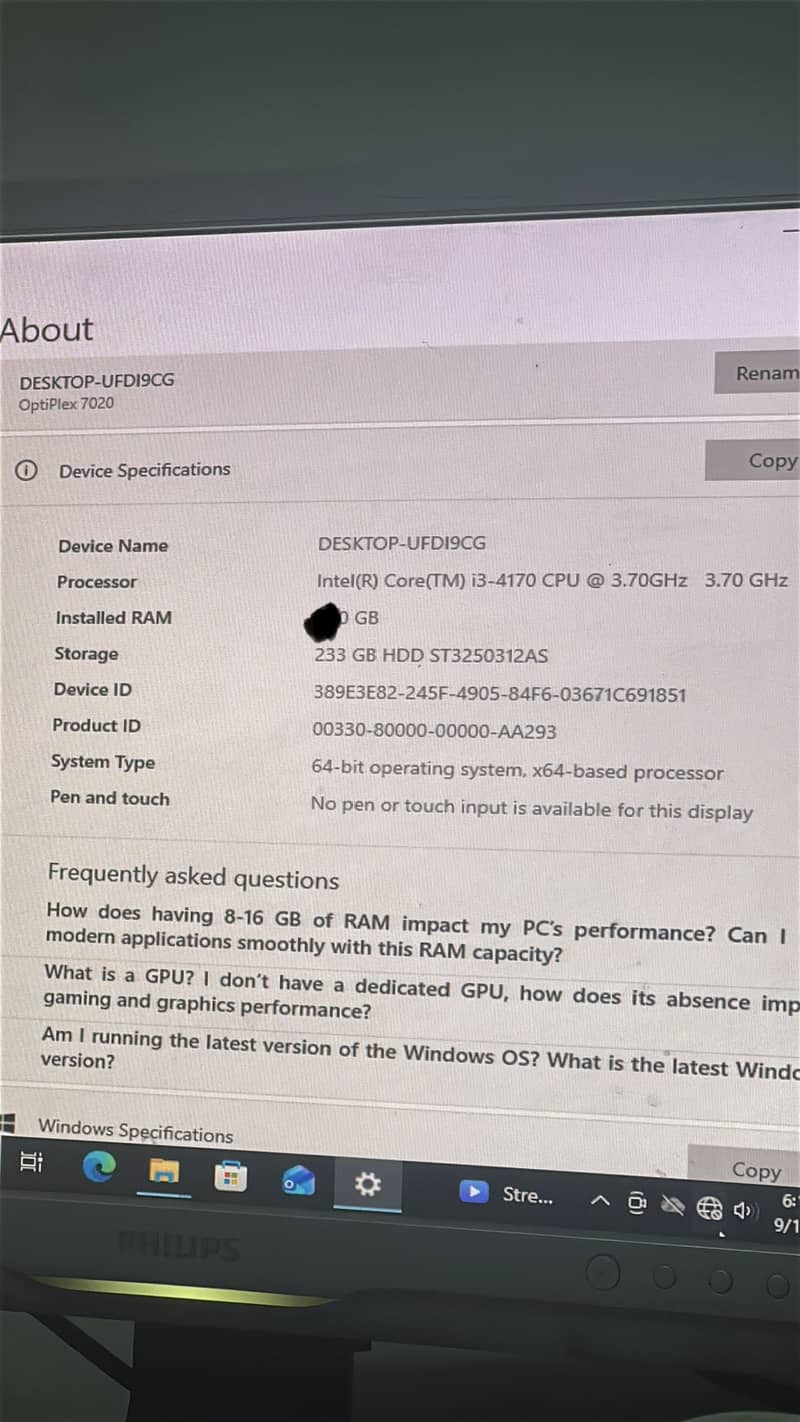 Dell optiplex 7020 1