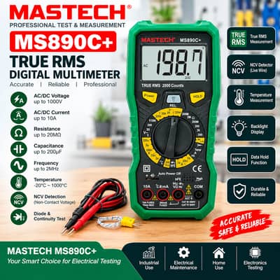 MASTECH MS890C+ True RMS Digital Multimeter | Price in Pakistan