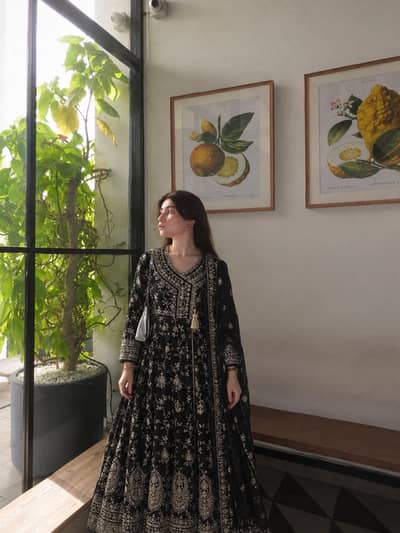 Black anarkali frock