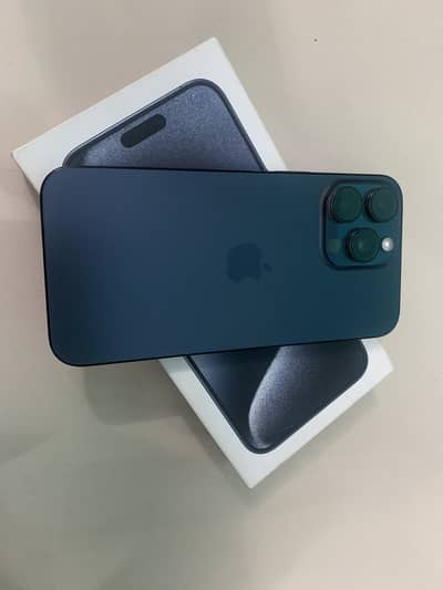 iPhone 15 Pro Max -256 GB, 84 % Health/ZPA-PTA APPROVED -Blue Titanium