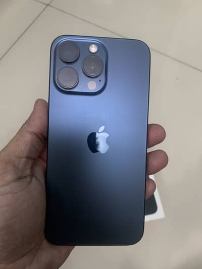 iPhone 15 Pro Max -256 GB, 84 % Health/ZPA-PTA APPROVED -Blue Titanium