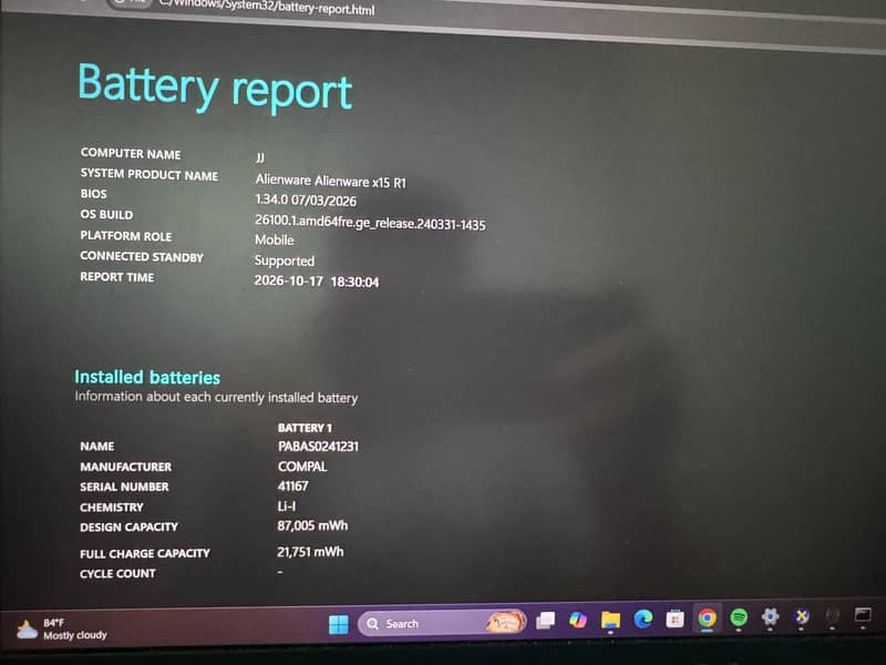Alienware X15 R1 6