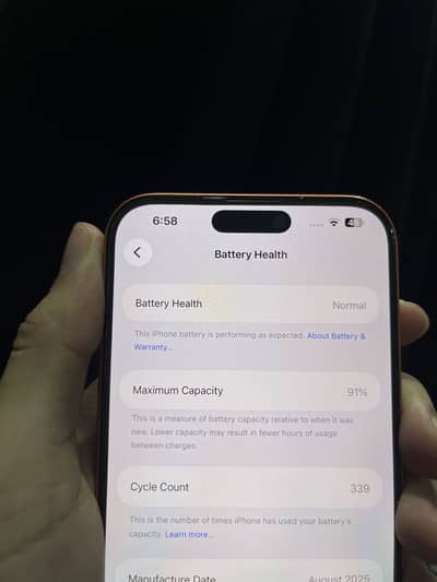 I PHONE 17 PRO MAX NON PTA 4 Month SIM WORKING