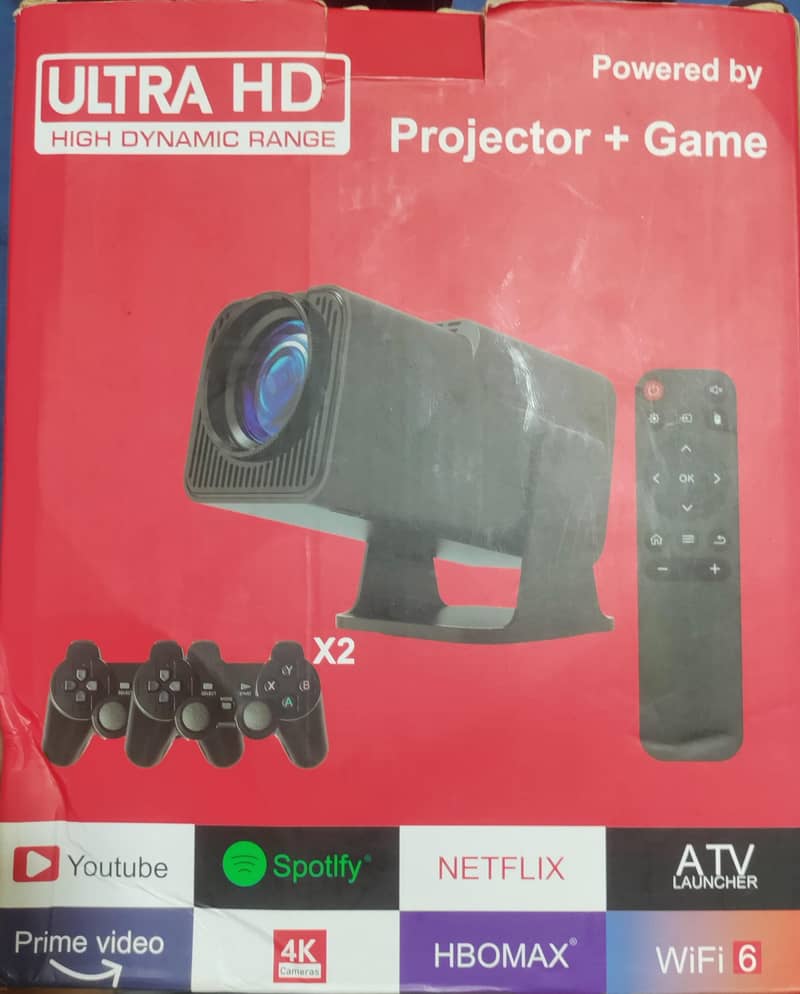 Ultra HD Projector With Two Gaming Console + Remote - Projectors ...