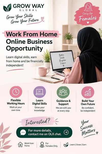 Online Work Opportunity for Females