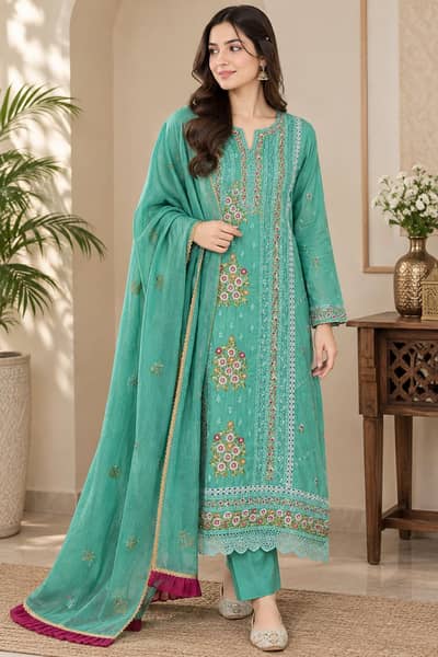 only Sunday offer branded 3pcs wedding and party wear