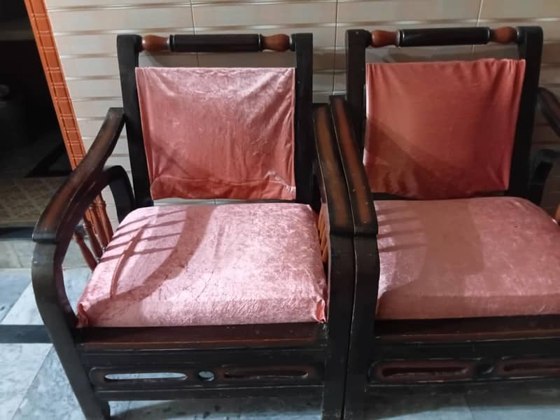 Wooden sofa 1