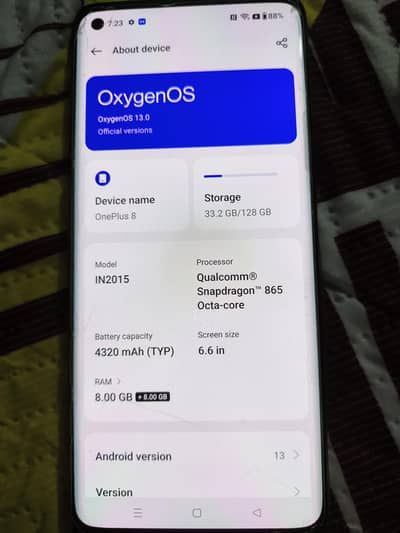 OnePlus 8 8/128 Patched, New 5000mAh Battery, 90Hz AMOLED