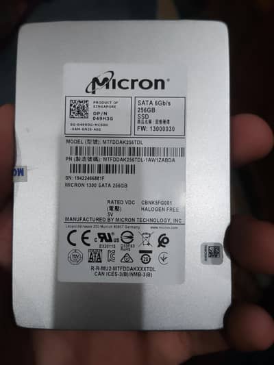 micron 1300 SATA SSD 256gb