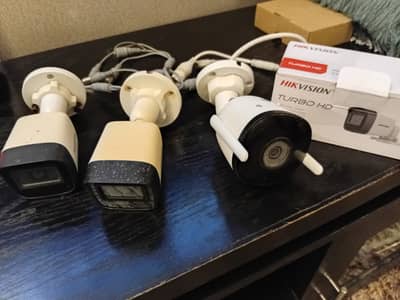 1 HIK Vision camera and 2 IP security camera