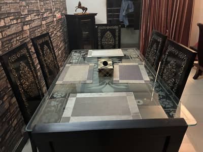 6 chairs Dining table