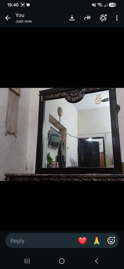 used best quality bed set wodden