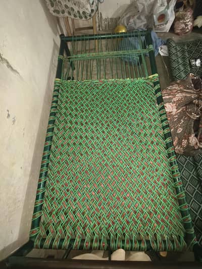 Iron Charpai Mazboot Frame Nylon Jali For Sale