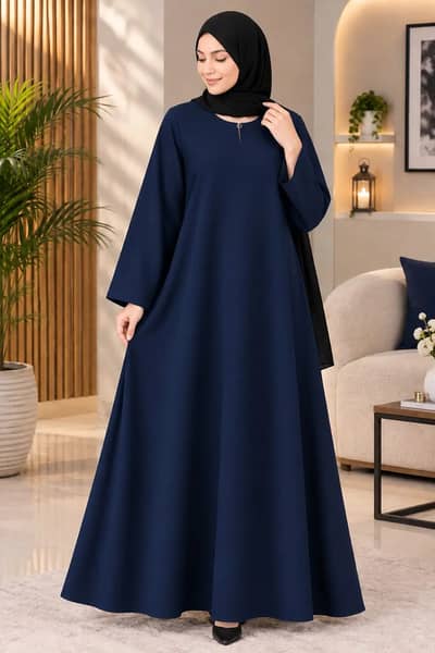 Nida Plain Classic Modest Abaya