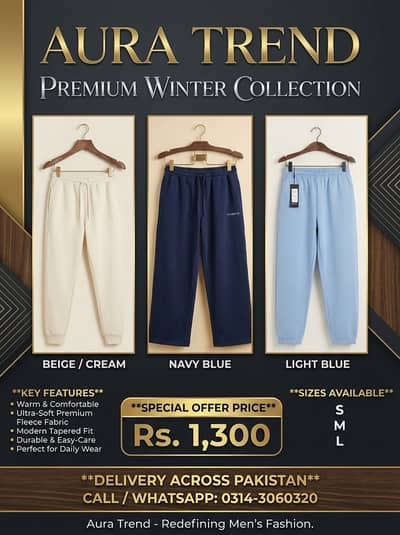 Women Men Trousers | Track Pants | Winter Pintuck Trousers | oder now