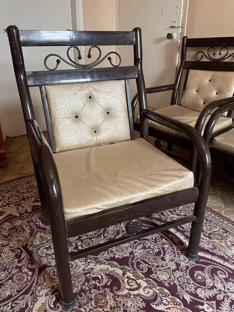 Sofa set metal 3