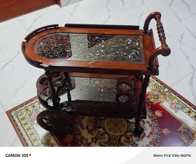 Wooden Tea Trolley