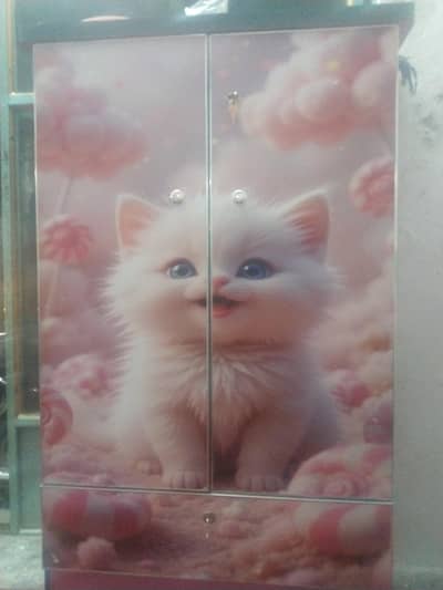 Beautiful Kids Wardrobe with lock and drawer- Cute designs available