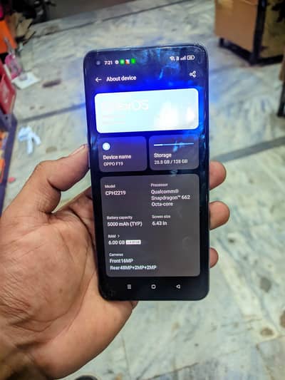 OPPO F19 6 128 with box
