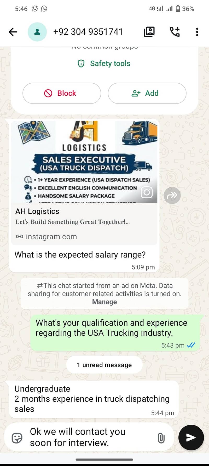 Dispatch Executive & Sales Executive 1