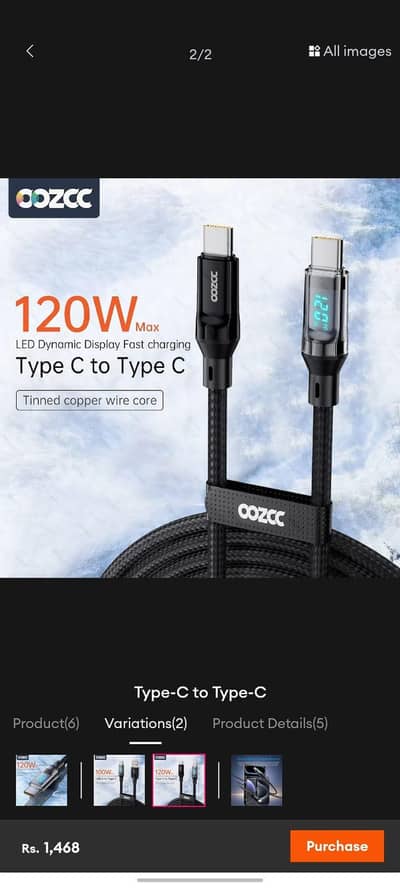 Essager Type C to C Usb Cable 3mtr Long Essager 70 Watt Charger