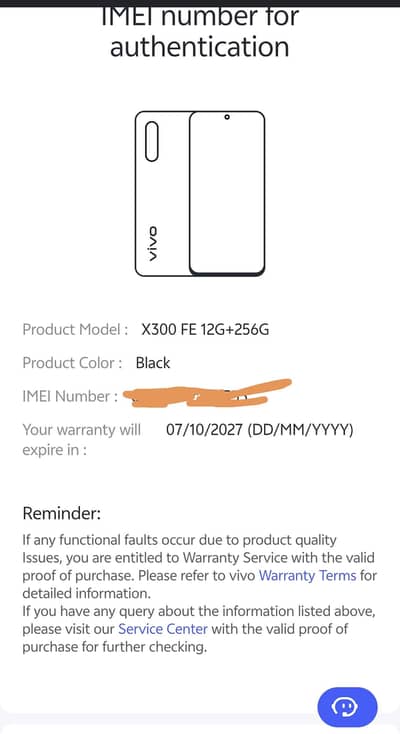 Vivo X300 FE just 10 day used available for sale