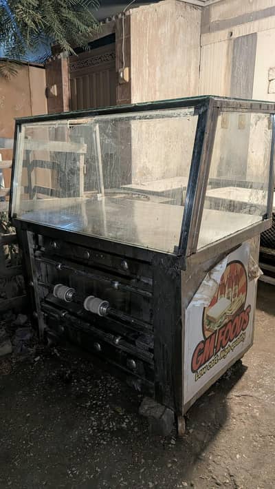 1 fast food Fryer 2 steel marbal table 1 display countr