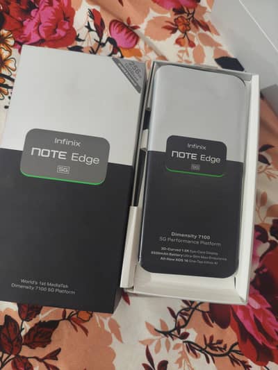 INFINIX NOTE EDGE 5G brand new just 3 days use box open