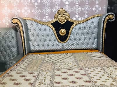 king size bed with side tables  , dressing, wardrobe