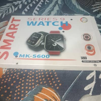 Smart Watch Series 9 MK-S600 With 7 Straps and charger