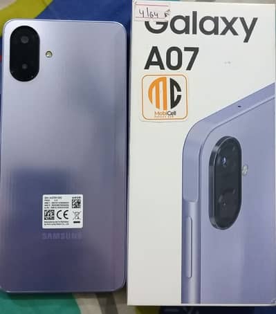 Samsung galaxy A07 for sale. Only 20 days used.