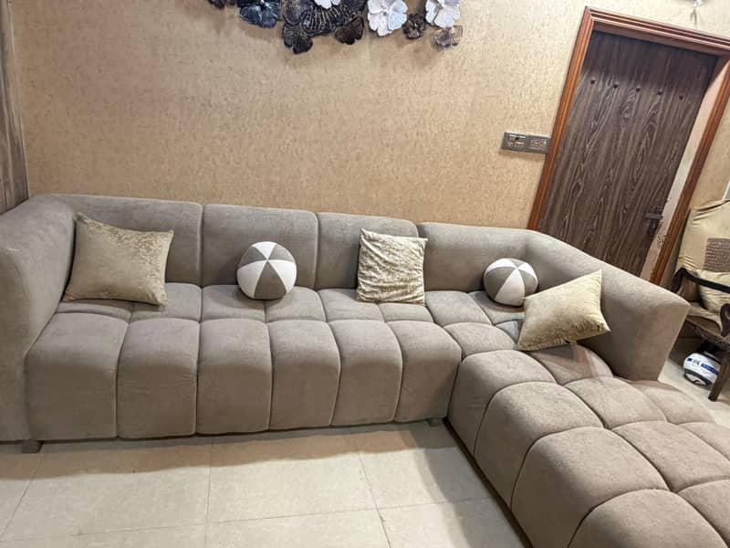6 seater  L shape bubble sofa 2