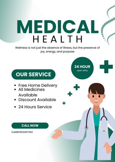 Medical health poster disigne for pharmacy