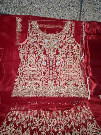 Unstitched Bridal Lengha
