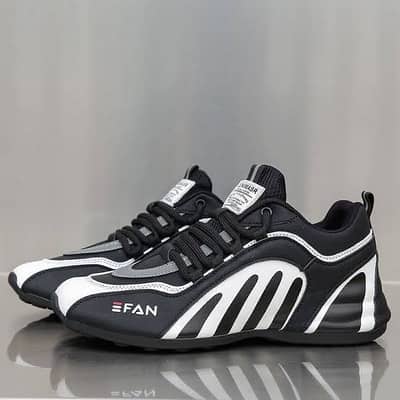 Handmade men's sports sneakers with hidden height-increasing soles.