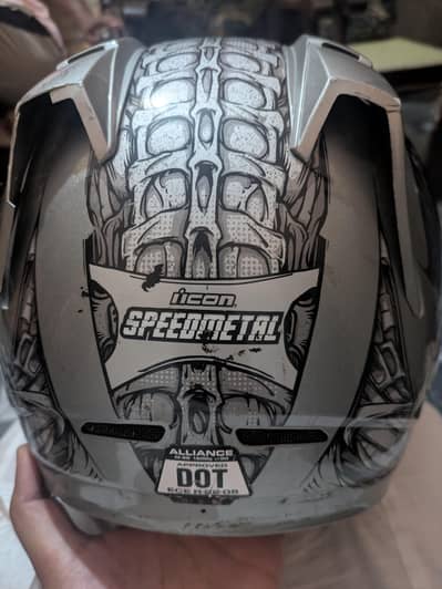 ICON Speedmetal Full Face Motorcycle Helmet – DOT Approved