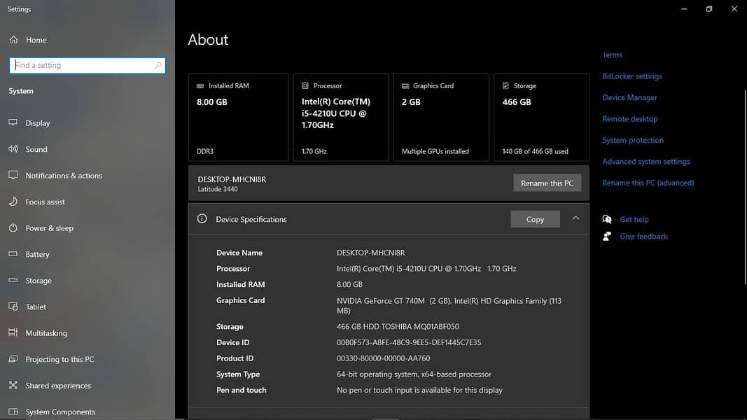 Dell core i5 4generation 2