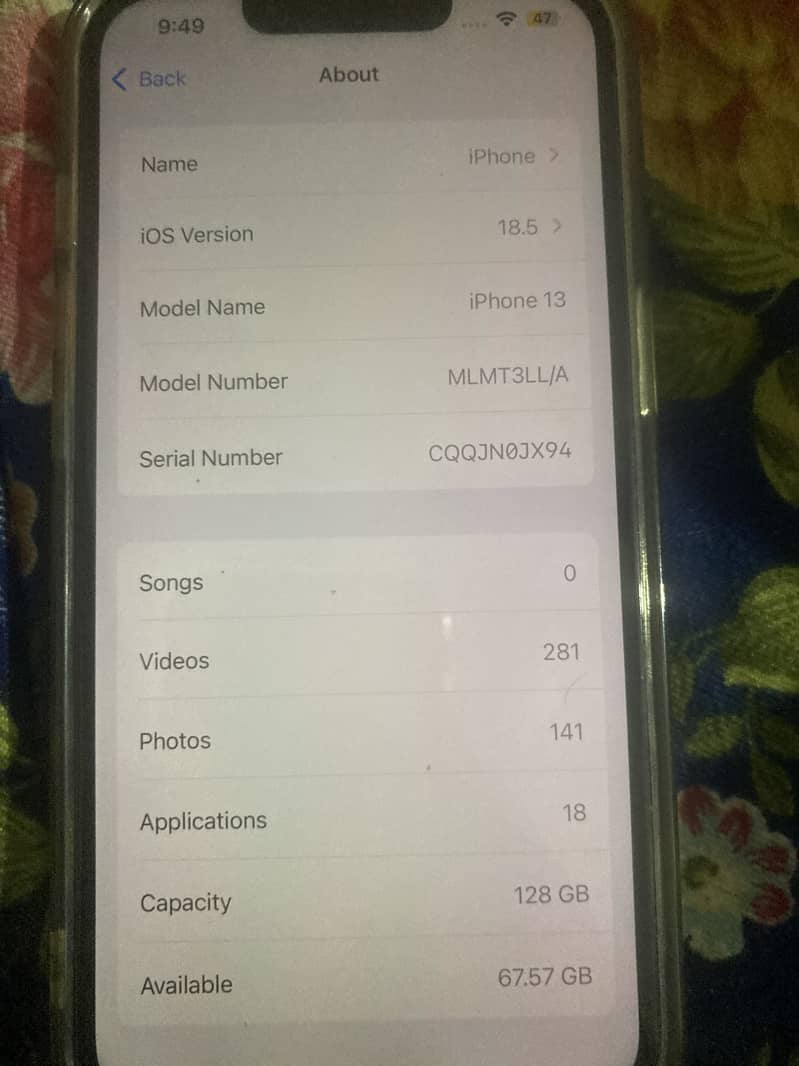 iPhone 13 mdm 0