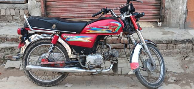 metro 70 motorcycle red colour