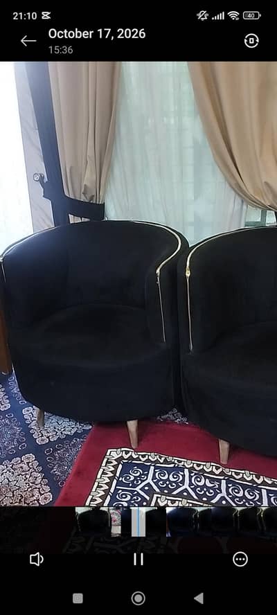 two seater sofa set one table