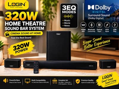 LOGIN AVANTIS PRO 320W Dolby Digital Soundbar System
