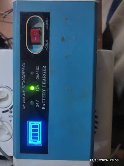 Battary charger 10Ampere AC 220 volt to DC 12 and 24 volt