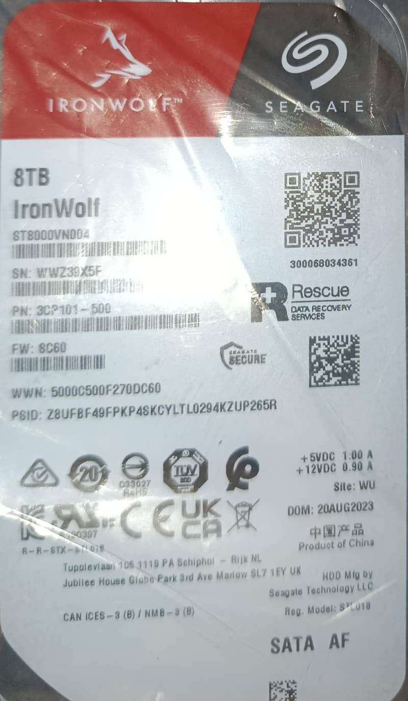 8TB hard drive 0