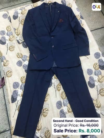 Rivers land formal 3 piece suit neavy blue