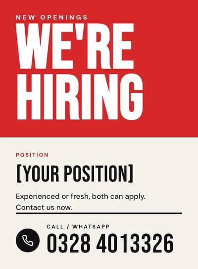 OFFICE WORK AVAILABLE FOR MALES AND FEMALES```