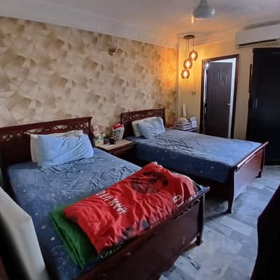 3 Bed DD Flat For Sale Afnan Arcade With Roof Block 15 Gulistan e Jauher