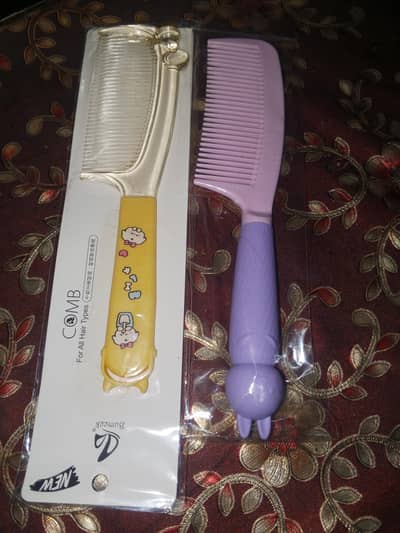 2 piece baby hair combs set- cute cartoon Design - for all hair types