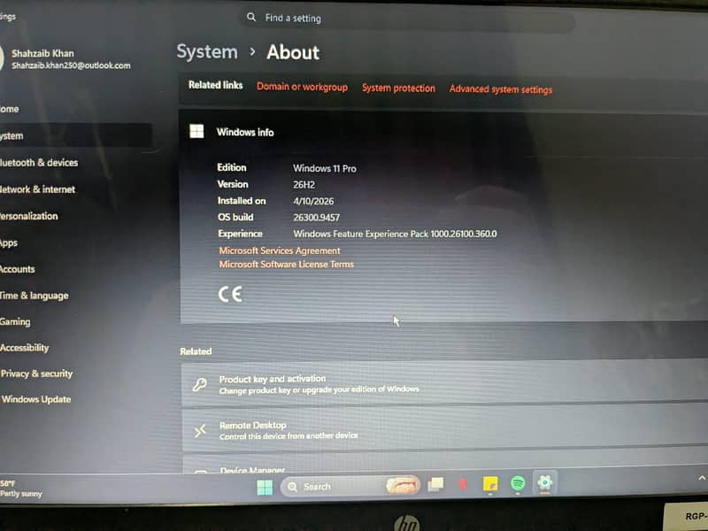 HP laptop 3